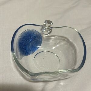 Apple Glass Candy Fruit Dish